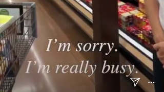 “I’m sorry. I’m really busy.”